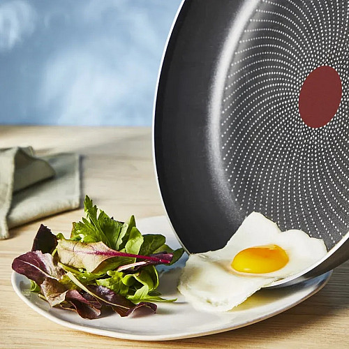 Сковорода з кришкою Tefal So' Light, 28см, алюміній, бакеліт, скло, чорний