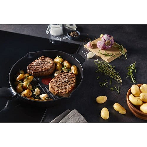 Сковорода гриль Tefal Unlimited, 26см, алюминий, черный