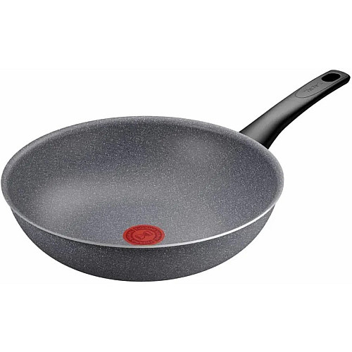 Сковорода ВОК Tefal Hard Stone,28см, алюміній, бакеліт, сірий