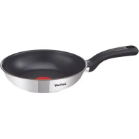 Сковорода Tefal Comfort Max, 20см, нержавіюча сталь, бакеліт, чорний