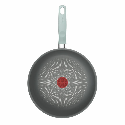 Сковорода ВОК Tefal Halo EUCALYPTUS, 26см, алюміній, бакеліт, сірий