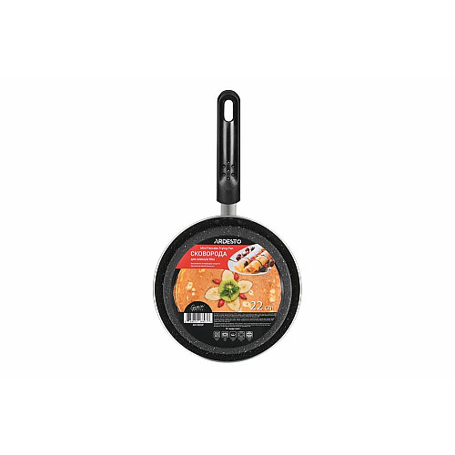 Сковорода для млинців Mini ARDESTO Gemini Gourmet, 22см, алюміній, чорний