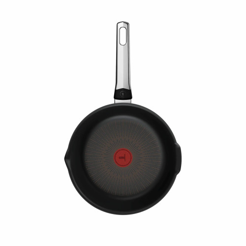 Мультисковорода Tefal Excellence Fusion, з кришкою, 24см, алюміній, скло, нержавіюча сталь, метал, чорний