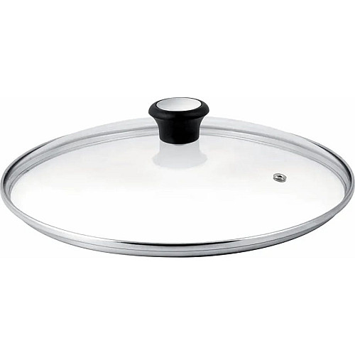 Сковорода с крышкой Tefal Day by Day, 24см, с крышкой, алюминий, бакелит, стекло, черный