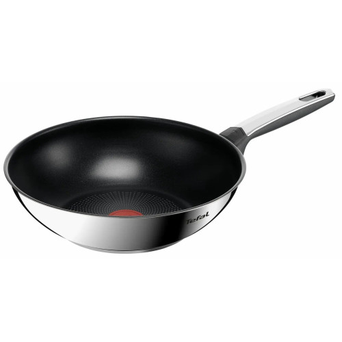 Сковорода ВОК  Tefal Emotion+, 28см, нержавіюча сталь, бакеліт, чорний