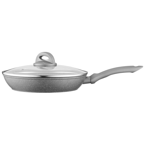 Сковорода з кришкою ARDESTO Gemini Gourmet Vasto, 26см, алюміній, сірий