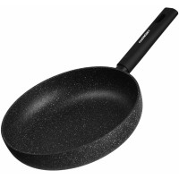 Сковорода глибока з кришкою ARDESTO Black Mars Alcor, 28см, алюміній, чорний