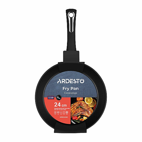 Сковорода ARDESTO Gemini Trento, 24см, алюміній, чорний
