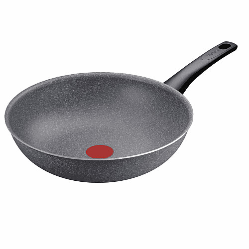 Сковорода ВОК Tefal Hard Stone,28см, алюміній, бакеліт, сірий
