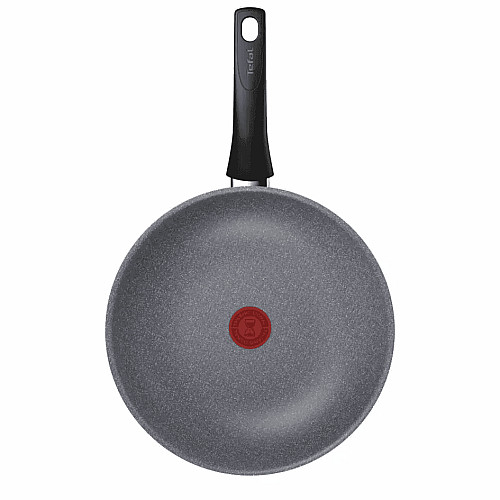 Сковорода ВОК Tefal Hard Stone,28см, алюміній, бакеліт, сірий