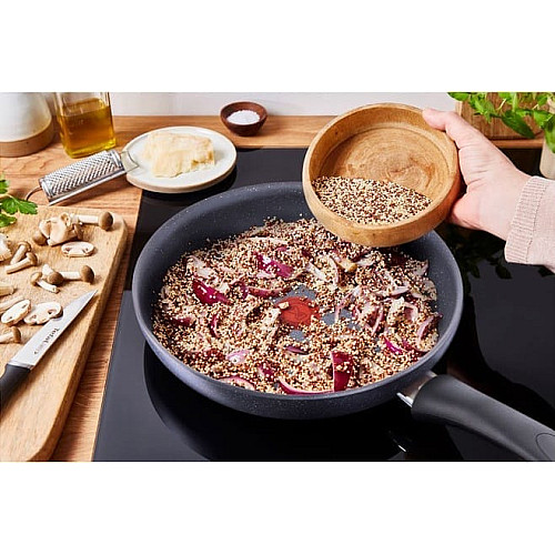 Сковорода Tefal Healthy Chef, 28см, алюминий, серый