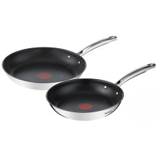 Набір сковород Tefal Duetto+, 2шт, 24/28см, нержавіюча сталь