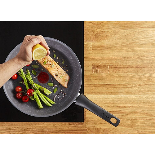 Сковорода ВОК Tefal Healthy Chef, 28см, алюміній, сірий