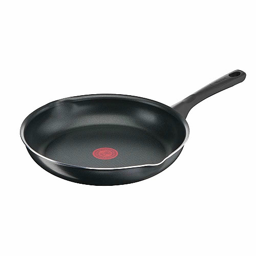 Сковорода с крышкой Tefal Day by Day, 28см, с крышкой, алюминий, бакелит, стекло, черный