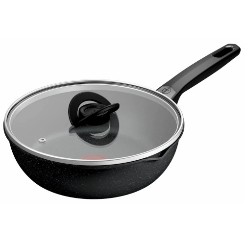 Мультисковорода Tefal Expertise, з кришкою, 24см, алюміній, бакеліт, скло, чорний