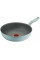 Сковорода ВОК Tefal Halo EUCALYPTUS, 26см, алюміній, бакеліт, сірий