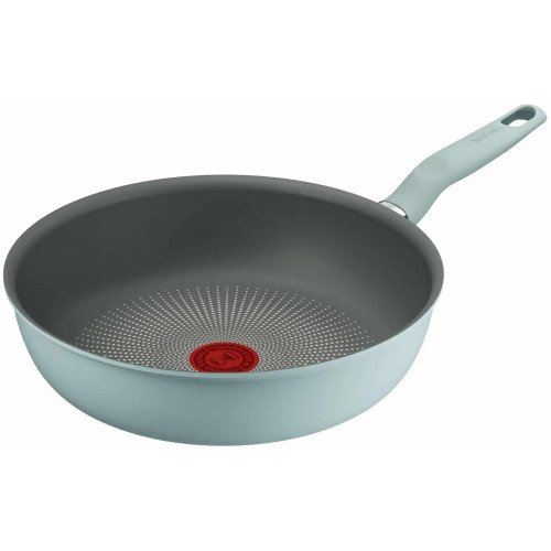 Сковорода ВОК Tefal Halo EUCALYPTUS, 26см, алюміній, бакеліт, сірий