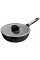 Мультисковорода Tefal Excellence Fusion, з кришкою, 24см, алюміній, скло, нержавіюча сталь, метал, чорний