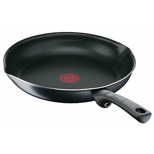 Сковорода с крышкой Tefal Day by Day, 28см, с крышкой, алюминий, бакелит, стекло, черный