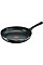 Сковорода с крышкой Tefal Day by Day, 24см, с крышкой, алюминий, бакелит, стекло, черный