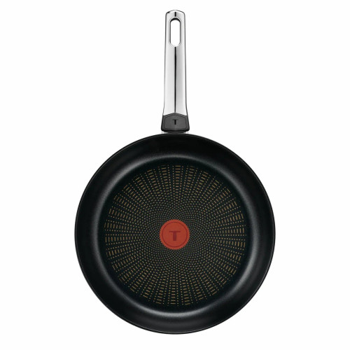 Сковорода Tefal Emotion+, 28см, нержавіюча сталь, бакеліт, чорний