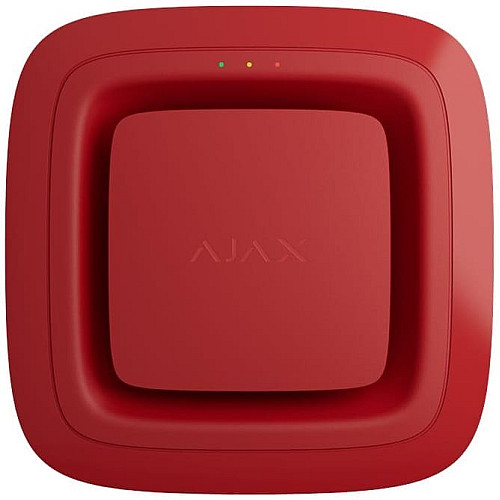 Датчик пожарный звуковой Ajax EN54 FireProtect Sounder red, Jeweller, EN54, беспроводной, красный