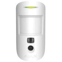 Датчик руху з покращеною фотофіксацією Ajax HDR MotionCam, Jeweller, бездротовий, білий
