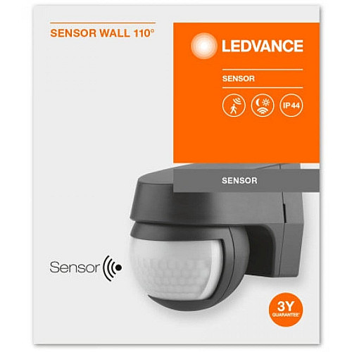 Датчик движения LEDVANCE SENSOR WALL IP44 черный