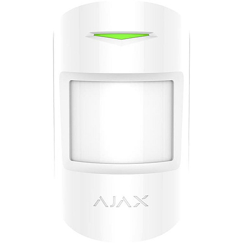 Датчик движения и разбивки стекла Ajax CombiProtect, Jeweler, беспроводной, белый