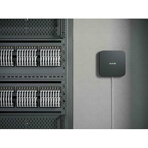Мережевий відеореєстратор Ajax NVR DC black, 8 каналів, 12V, чорний