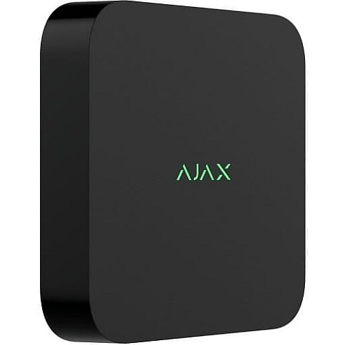 Мережевий відеореєстратор Ajax NVR DC black, 8 каналів, 12V, чорний