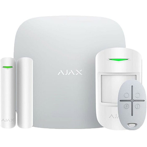 Комплект охранной сигнализации Ajax StarterKit 2, hub2, motionprotect, doorprotect, spacecontrol, jeweller, беспроводной, белый