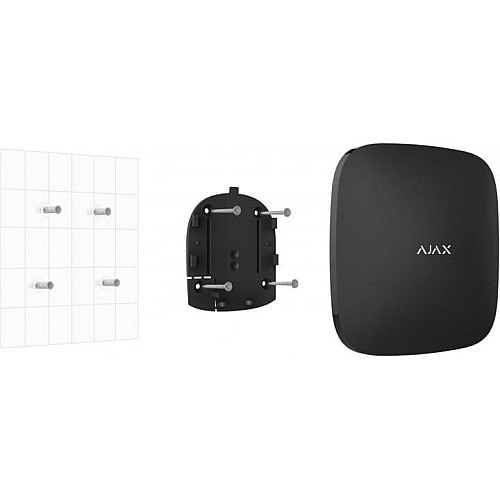 Інтелектуальна охоронна централь Ajax Hub 2 Plus, gsm, ethernet, wi-fi, jeweller, бездротова, чорний