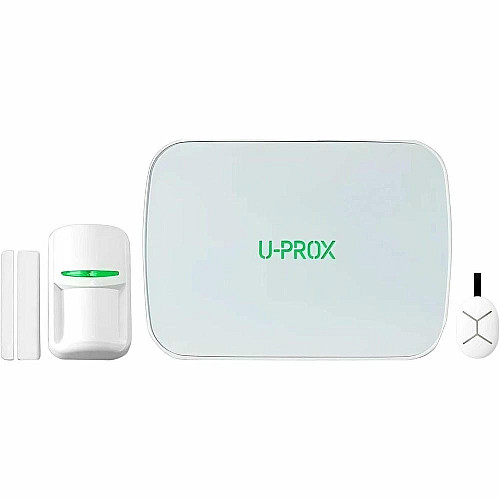Комплект охранной сигнализации U-Prox MPX LE KF kit White, U-Prox MPX LE, U-Prox PIR, U-Prox WDC, U-Prox Keyfob B4, беспроводной, белый