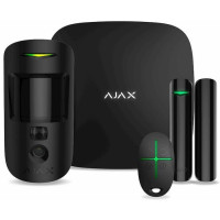 Комплект охоронної сигналізації Ajax HDR StarterKit Cam Plus, hub 2 plus, motioncam HDR, doorprotect, spacecontrol, jeweller, бездротовий, чорний