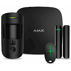 Комплект охоронної сигналізації Ajax HDR StarterKit Cam Plus, hub 2 plus, motioncam HDR, doorprotect, spacecontrol, jeweller, бездротовий, чорний