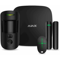 Комплект охоронної сигналізації Ajax HDR StarterKit Cam, hub 2, motioncam HDR, doorprotect, spacecontrol, jeweller, бездротовий, чорний
