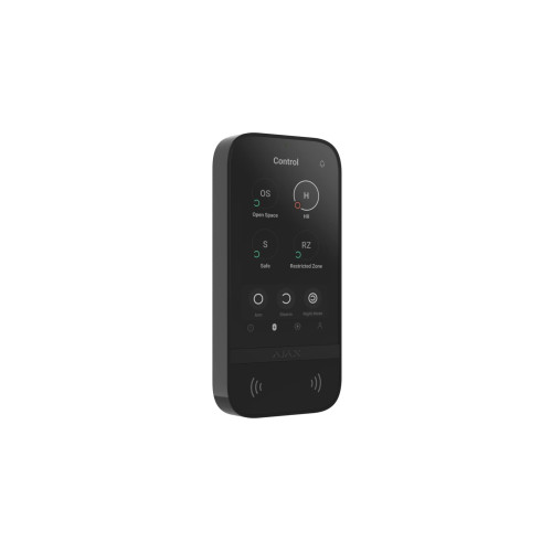 Клавіатура з сенсорним дисплеєм Ajax KeyPad TouchScreen, jeweller, бездротовий, чорний