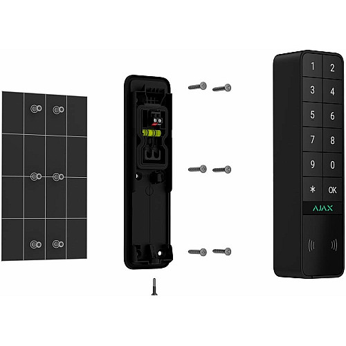 Бездротова зовнішня клавіатура Ajax KeyPad Outdoor Jeweller, чорна