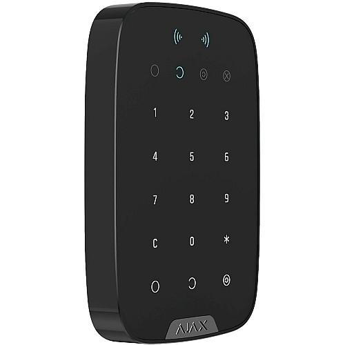 Беспроводная сенсорная клавиатура Ajax Keypad Plus, jeweller, беспроводной, черный (26077.83.BL1)