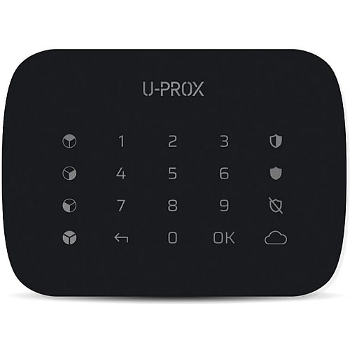 Бездротова сенсорна клавіатура U-Prox Keypad G4 Black, 4 групи, бездротовий, чорний