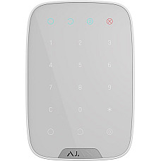 Бездротова сенсорна клавіатура Ajax KeyPad, jeweller, бездротовий, білий (8706.12.WH1)