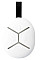 Брелок U-Prox Keyfob B4 White, 4 кнопки, бездротовий, білий