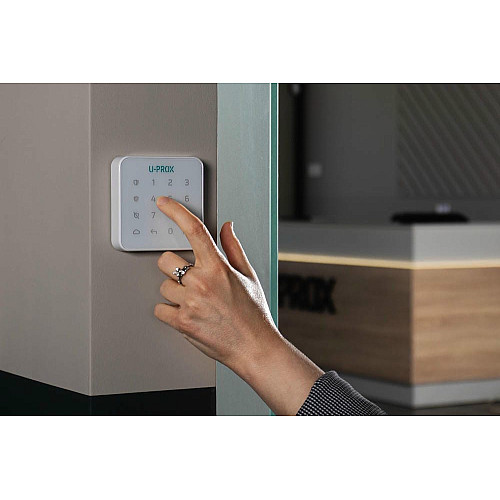 Бездротова сенсорна клавіатура U-Prox Keypad G1 White, 1 група, бездротовий, білий