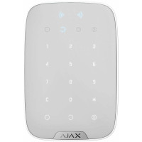 Бездротова сенсорна клавіатура Ajax Keypad Plus, jeweller, бездротовий, білий
