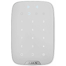 Бездротова сенсорна клавіатура Ajax Keypad Plus, jeweller, бездротовий, білий