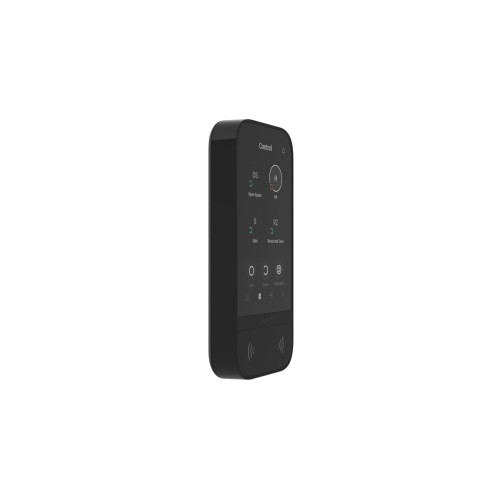Клавіатура з сенсорним дисплеєм Ajax KeyPad TouchScreen, jeweller, бездротовий, чорний