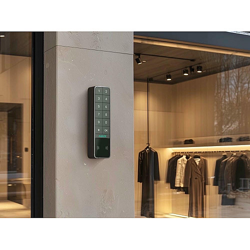 Бездротова зовнішня клавіатура Ajax KeyPad Outdoor Jeweller, графіт