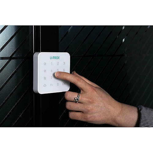 Бездротова сенсорна клавіатура U-Prox Keypad G1 White, 1 група, бездротовий, білий