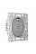 Реле двухклавишный выключатель проходного типа Ajax LightCore Vertical 2-gang 2-way for LightSwitch Jeweler, беспроводной